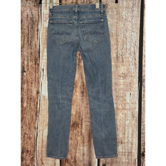 New 7 for All Mankind Size 24 Roxanne Ankle Bailey Current - Picture 9 of 10